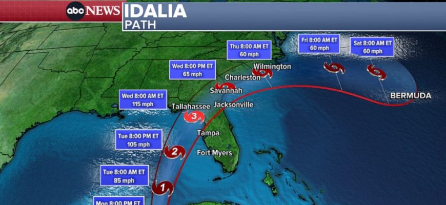 Idalia Live Updates: Storm nears hurricane strength approaching Florida
