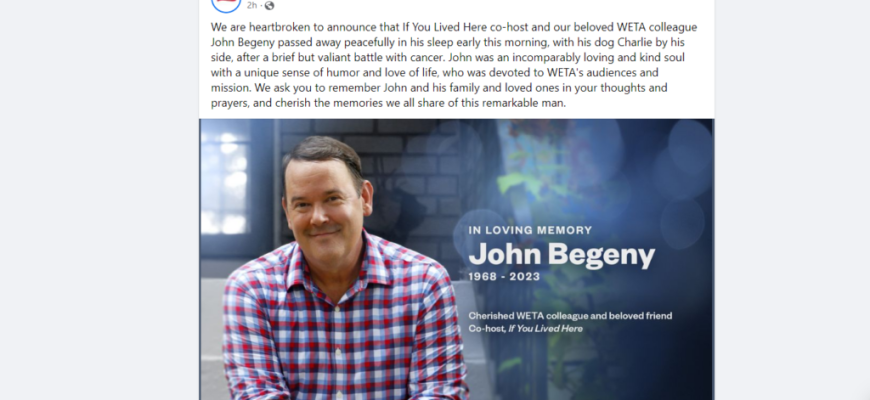 What Happened to John Begeny? 'If You Lived Here' Co-host's Obituary and Death Cause: Battle with Cancer