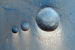Impact craters in the Lunae Planum region of Mars