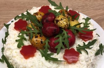 Easter wreath salad - what to cook with boiled eggs